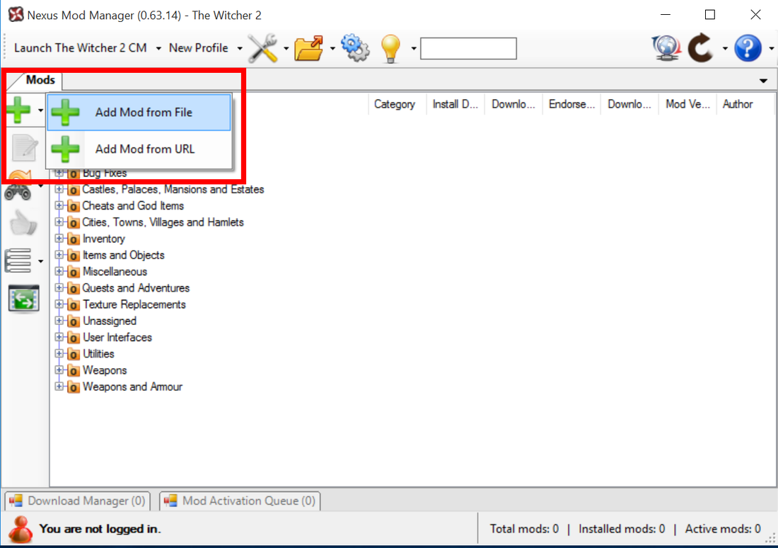 how to install witcher 2 mods steam